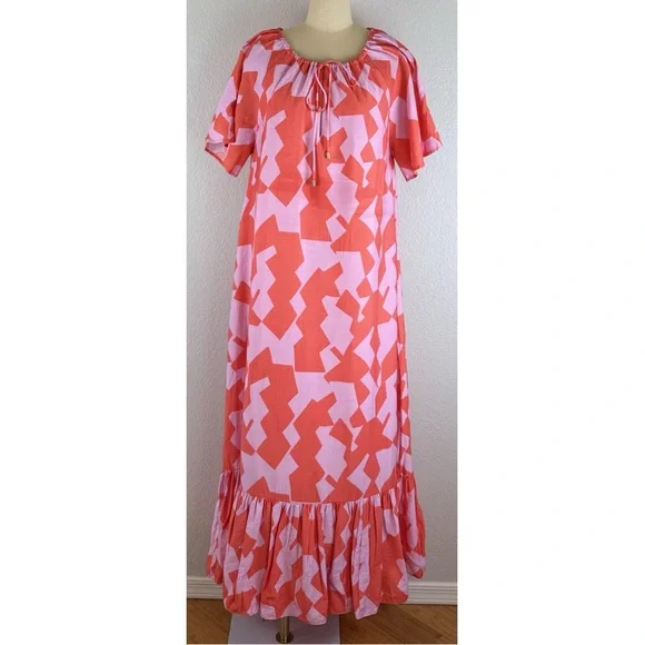 Ivy City Co Haven Maxi Dress In Geometric Print, size Medium - Picture 7 of 14